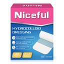 Niceful Hydrocolloid Bandages 2"x2", 20 Count | Waterproof, Advanced Healing, Extra Thin, Hydrocolloid Dressing Patches, for Blisters, Mild burns, Bed Sores