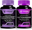 WELLNESS LABSRX Glucosamine Chondroitin MSM | Nattokinase Capsules