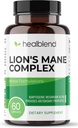 Mushroom Complex Extract with Lion's Mane Fruiting Body - 100% Natural and Effective Energy Pills - Brain, Focus Supplement, Stimulates Mood, and Creativity - 60 Immune Support Capsules