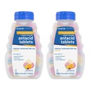 MAJOR Regular Strength Antacid Tablets - Calcium Carbonate 500 mg - Assorted Fruit Flavor - 150 Chewable Count (2 Pack)