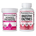 Physician's CHOICE Women’s Starter Bundle: Women’s Probiotic 30ct + Digestive Enzymes 60ct