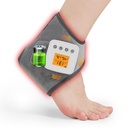 Rechargeable Cordless Ankle Massager with Heat, Heated Foot Massager for Plantar Fasciitis & Achilles Tendinitis Pain Relief, 3 Vibration & Heat Modes, Auto Shut-Off