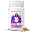 Mama's Select Prenatal Vitamins with Vegan DHA – Fish-Free, No Fish Burps, Allergen-Free, MTHFR Support, Methylated Folate & B Vitamins, Digestive-Friendly, No Biotin