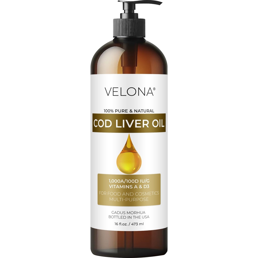 Velona Cod Liver Oil - Omega 3 Vitamins A & D3