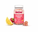 BeLive Magnesium Citrate Gummies with Calcium and Zinc for Adults and Kids - High Absorption Magnesium Supplement for Cognitive, Bone, Muscle and Nerve Health - Raspberry Lemonade - 60 Count