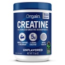 Orgain Creatine Monohydrate Micronized Powder, 100 Servings, Unflavored, Supports Muscle Growth, Post Workout Recovery and Brain Health, No Artificial Additives, for Men & Women (Packaging May Vary)