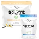 Muscle Feast Bundle – Creapure Creatine Monohydrate Powder Unflavored 500g (1 Unit) + Grass-Fed Whey Protein Isolate Vanilla 5lb (1 Unit), All Natural Hormone-Free Pasture Raised