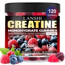 Creatine Monohydrate Gummies 5000mg - Sugar Free Pre Workout Supplement for Men & Women, Creatine Gummies for Muscle, Strength, Recovery, Cognitive Health & Memory, Mixed Berry Flavor, 120 Count