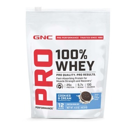 GNC Pro Performance 100% Whey 2.0 - Cookies & Cream (12 Servings)