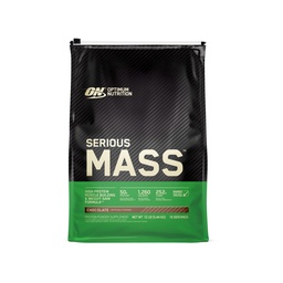 Optimum Nutrition Serious Mass, Weight Gainer Protein Powder, Mass Gainer, Vitamin C and Zinc for Immune Support, Creatine, Chocolate, 12 Pound (Packaging May Vary)