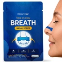 Wellamoon Nose Strips for Breathing (30 Ct) - Breathe Easy & Right Nasal Strips for Snoring & Sleeping - Oil & Sweat Proof Adhesive Snoring Solution- Improves Oxygen Intake, Sleep & Reduces Snoring