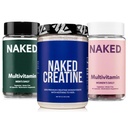 NAKED Creatine + Men’s & Women’s Multivitamin Bundle – Pure 1,000g Creatine Powder with Daily Multis for Strength, Gut & Immune Health