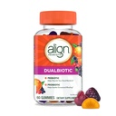 Align Dualbiotic, Prebiotics and Probiotics for Women and Men, Probiotics for Digestive Health, Prebiotics Help Nourish Good Bacteria, Natural Fruit Flavors, 60 Probiotic Gummies (Pack of 12)
