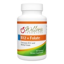 Wellness Resources B12 and Folate Supplement - Methyl B12 1000 & Methylated Folate for High Absorption, Gluten Free, Immune Support Supplement, B12 and Folate for MTHFR, 5-MTHF