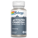SOLARAY Activated Charcoal Supplement - 280mg per Serving, Coconut Source, for Men & Women, Inner Cleansing & Digestive Tract Support for Adults, Non-GMO, Vegan, & Lab Verified - 90 Count VegCaps