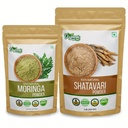 ORGANIC ZING Shatavari- 454g & Moringa Leaf Powder- 227g