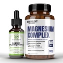 Benevolent Chlorophyll Liquid Drops & Magnesium Complex 4 Month Supply - Highly Concentrated Formula with 4X Potency for Skin Wellness and Freshness - 5 Premium Forms of Magnesium