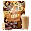 FlavCity All in One Protein Shake Powder, Butter Coffee - 55mg Caffeine + Collagen Peptides, Reishi & Cordyceps - Focus, Skin, Hair & Joint Support - 100% Grass Fed Whey, 20 Servings