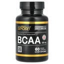 California Gold Nutrition BCAA, AjiPure® Branched Chain Amino Acids 2:1:1 with L-Leucine, L-Isoleucine, and L-Valine, 500 mg, 60 Veggie Capsules