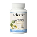Eclectic Herb - Ginkgo Gotu Kola Capsules | Brain Support Supplement | Cognitive Function Support | Focus & Memory | Vegan, Non-GMO, Gluten Free, Freeze-Dried (90 CT | 300 mg)