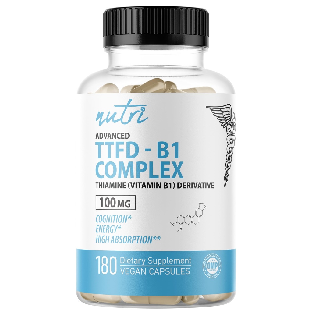 Nutri TTFD Thiamine B1 - Enhanced Energy & Focus