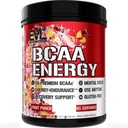 Evlution EVL BCAAs Amino Acids Powder - BCAA Energy Pre Workout Powder for Muscle Recovery Lean Growth and Endurance - Rehydrating Post Workout Recovery Drink with Natural Caffeine - Fruit Punch