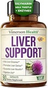 Vegan Liver Cleanse Detox & Repair – Dandelion Root Supplement with Milk Thistle & Artichoke Extract for Enzyme Support, Energy & Healthy Digestion – Herbal Liver Support Supplement. 90 Capsules, 40+