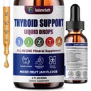 Thyroid Support Drops for Women & Men.Thyroid Supplement Liquid with Selenium Zinc Iodine L-Tyrosine Ashwagandha for Mood Support & Hormone Balance - Natural Metabolism & Energy Support - 2 Fl. Oz