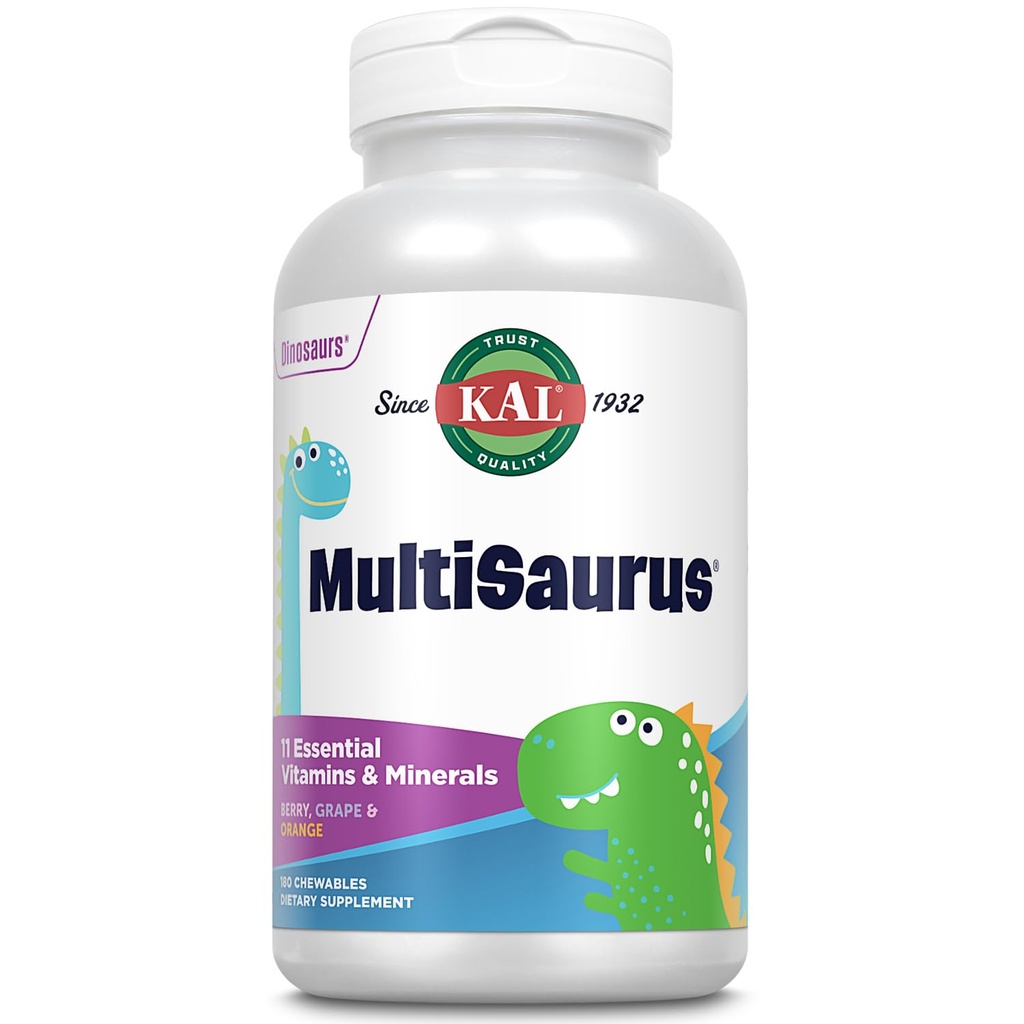 KAL MultiSaurus Kids Vitamins - Dinosaur Chewables