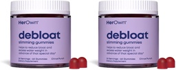 her own Debloat Gummy, Bloating & Gas Relief, Helps Reduce Water Retention, Supports Energy, with Apple Cider Vinegar and Dandelion, Gluten and Soy Free, Vegan, 60 Gummies, 60 Servings, (Pack of 2)