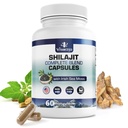 Himalayan Shilajit for Men & Women - Shilajit Ashwagandha Supplements + Irish Sea Moss, Tongkat Ali, PQQ & More - 60 Capsules
