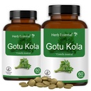 Herb Essential Gotu Kola Tablets 500mg, 120 Count, Brain Health Supplement