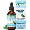 Liposomal Chlorophyll Liquid – Vegan, Helps Reduce Odor & Bloating, Non-GMO, Alcohol-Free, Gluten-Free, No Artificial Sweeteners, Colors or Flavors, Peppermint Flavor, 30 Servings