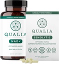 Qualia Life Sciences Bundle Qualia NAD+ & Qualia Senolytic, Clinically Tested Supplement, Can Boost NAD+, Aging Supplement