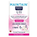 Monistat Maintain UTI 2-in-1 Test & Pain Relief Kit, 2 Test Strips & 12 Urinary Pain Relief Tablets, 2 Minute Results and Maximum Strength Pain, Burning and Urgency Relief