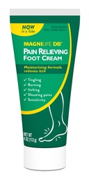 MagniLife DB Pain Relieving Foot Cream, 4 Oz Tube, Calming Relief for Burning, Tingling, Shooting & Stabbing in Feet & Legs, Moisturizing & Hydrating Foot Cream Suitable for Diabetic & Sensitive Skin