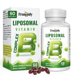 Methylated B Complex,Liposomal Methyfolate 5-MTHF,Methylated B12 Complex,Ultra High Absorption with Choline Inositol-Supports Methylation,Energy and Mood Health,2 Month Supply,2 Month Supply