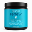 WellPath Multi Collagen Peptides Powder for Women | Renew Multi Collagen Protein for Hair, Nails, Skin | Hydrolyzed Bovine, Marine, & Chicken Sources | Types I, II, III, V, X | 11 oz | 40 Servings