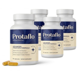 Prostate Supplements for Men 4 Pack - Supports Urinary Flow & Bladder Control | Probiotics + Black Walnut, Nettle, Turmeric, Lycopene, Pumpkin Seed, Vitamin D3 & K2, Zinc + Selenium, 60 Caps