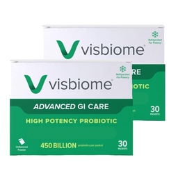 Visbiome® Advanced GI Care - High Potency Probiotic - 450 Billion CFU Live Probiotics, Original De Simone Formulation, 60 Packets of Unflavored Powder.