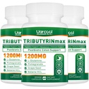 TRIBUTYRINmax Supplement 1200mg for Gut Health,Vegan,Butyrate Gut Health Supplement for Digestive, Leaky Gut, Colon, Microbiome - 60 Softgels (3 Bottles)