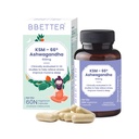 BBETTER KSM-66 Ashwagandha Capsules 600mg | Lab Tested | Lab Report Attached | Ashvagandha Tablet For Stress, Sleep Management & Anxiety Relief | Rejuvenates Mind & Body | 60 Veg aswagandha Capsules