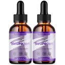 (2 Pack) Neurozen Drops, Official NeurozenDrops Hearing Support Liquid Supplement with All Natural Ingredients, Advanced Ear & Hearing Wellness Support with Multivitamins for Women & Men (60 Servings)