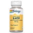 SOLARAY 5HTP 100mg with Vitamin C and Vitamin B6-5 HTP Supplement for Nerve Function - Cellular Energy - Lab Verified, 60-Day Guarantee - 30 Servings, 30 Enteric Coated VegCaps