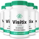 (5 Pack) Visitix Capsules – Advanced Eye Health & Vision Support Supplement | Natural Ingredients for Clear Eyes, Balance & Visual Function | Easy-to-Take, Non-Habit Forming | Official (300 Capsules)