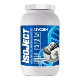Evogen Isoject - Whey Protein Isolate | Ultra-Pure Whey Protein Powder with Ignitor Enzymes, BCAAs, and EAAs | Enhanced Absorption & Recovery | Cookies and Cream | 25 Servings