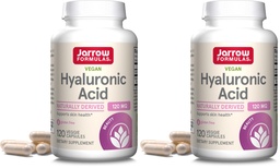 Jarrow Formulas® Hyaluronic Acid 120 mg, Dietary Supplement, Skin Health Support, 120 Veggie Capsules, Up to 60 Day Supply,(Pack of 2)