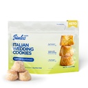 SINLESS SNACKS Keto Cookie Snack, Italian Wedding Lemon, Zesty Lemon Shortbread Gluten-Free Italian Cookies, Low Sugar Friendly Snacks