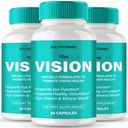 Pillow Vision Support Capsules, Official PillowVision Eye Health Supplement Pills - Maximum Strength, All Natural Visual Wellness & Crystal Clear View, Premium Pillow Vision Reviews (3 Pack)