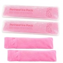 Perineal Cooling Pad, Postpartum Cold Packs Gel Bead Ice Pack Cold Therapy for Women After Pregnancy and Delivery, 2 Ice Pack and 3 Cover (Pink Gel Ice Pack)